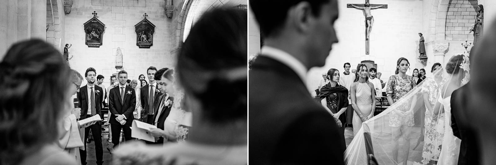 Photographe de mariage en Gironde : découvrez un reportage naturel et élégant d’un mariage religieux au Château Smith Haut Lafitte en passant par le Château d’Eck et l’église de La Brède.