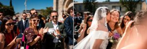 Photographe de mariage en Gironde : découvrez un reportage naturel et élégant d’un mariage religieux au Château Smith Haut Lafitte en passant par le Château d’Eck et l’église de La Brède.