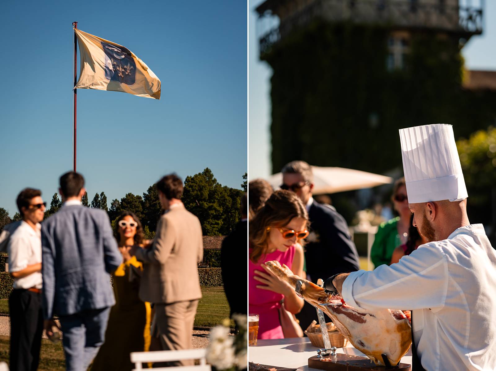 Photographe de mariage en Gironde : découvrez un reportage naturel et élégant d’un mariage religieux au Château Smith Haut Lafitte en passant par le Château d’Eck et l’église de La Brède.