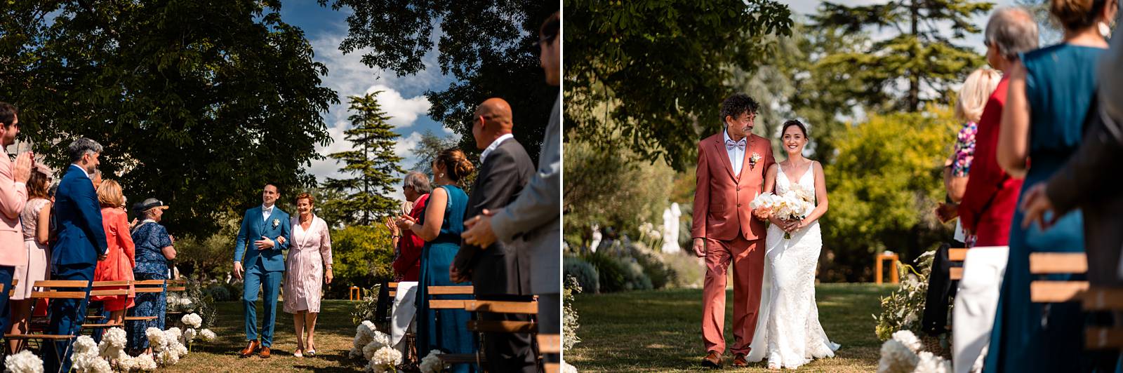 Mariage au Château de Garde – cérémonie laïque en plein air.