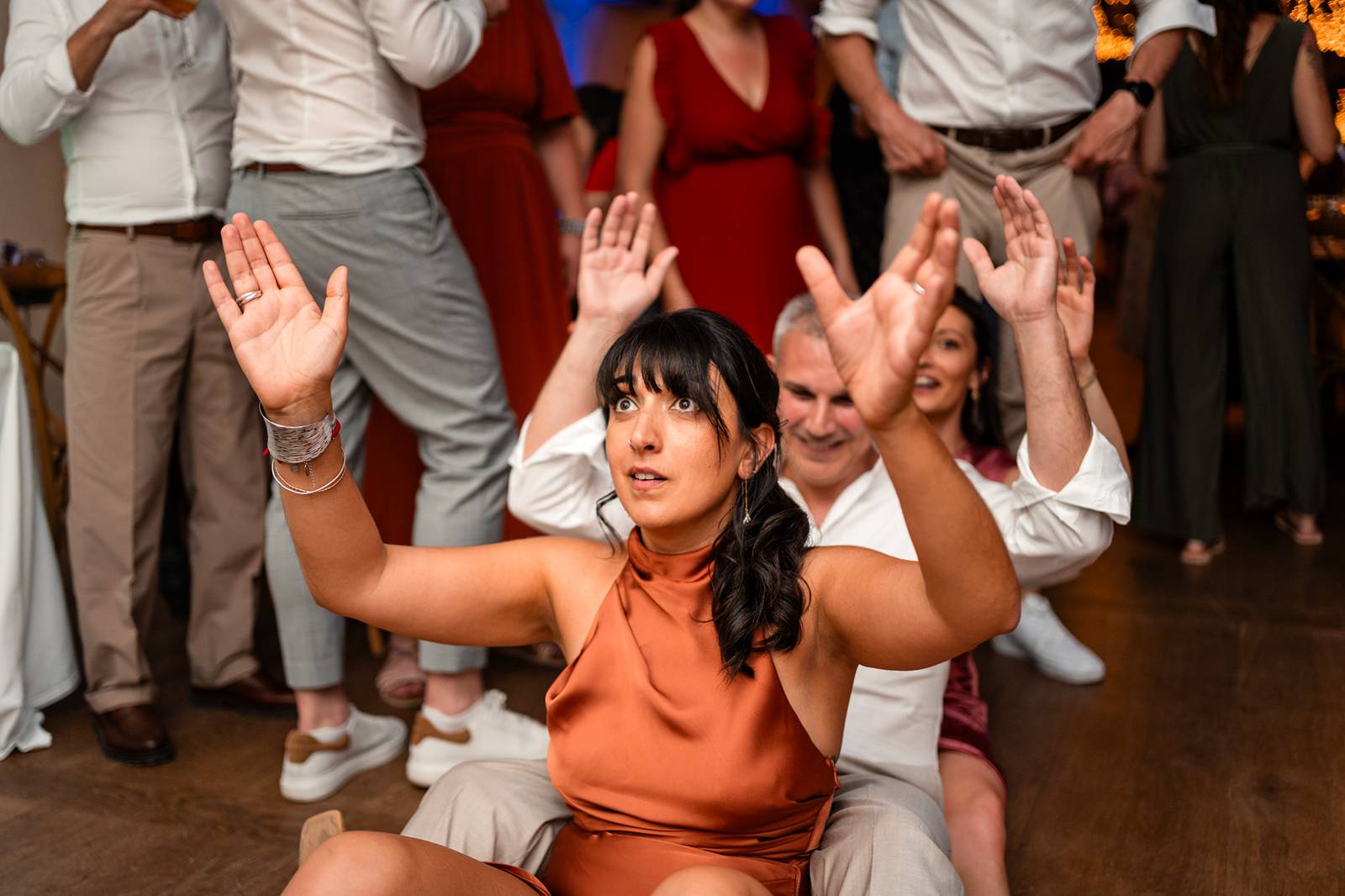 Paquito lors de la soirée de mariage festive au Château de Garde