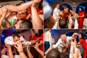 Paquito lors de la soirée de mariage festive au Château de Garde