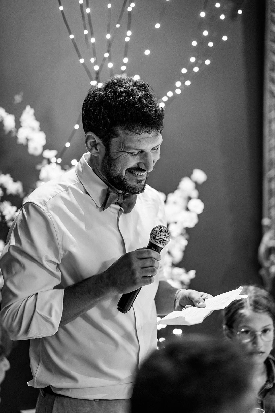 Discours des proches lors du repas de mariage
