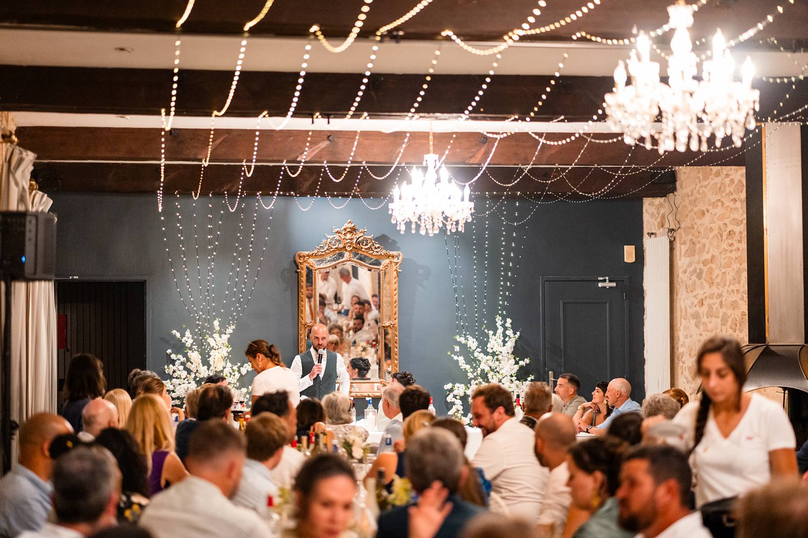 Discours du marié lors du repas de mariage