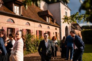 Vin d’honneur dans les jardins du Château de Bonnemare