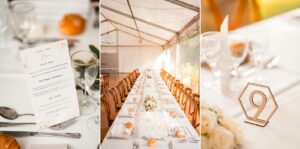 Décoration de la salle de mariage du Château de Bonnemare