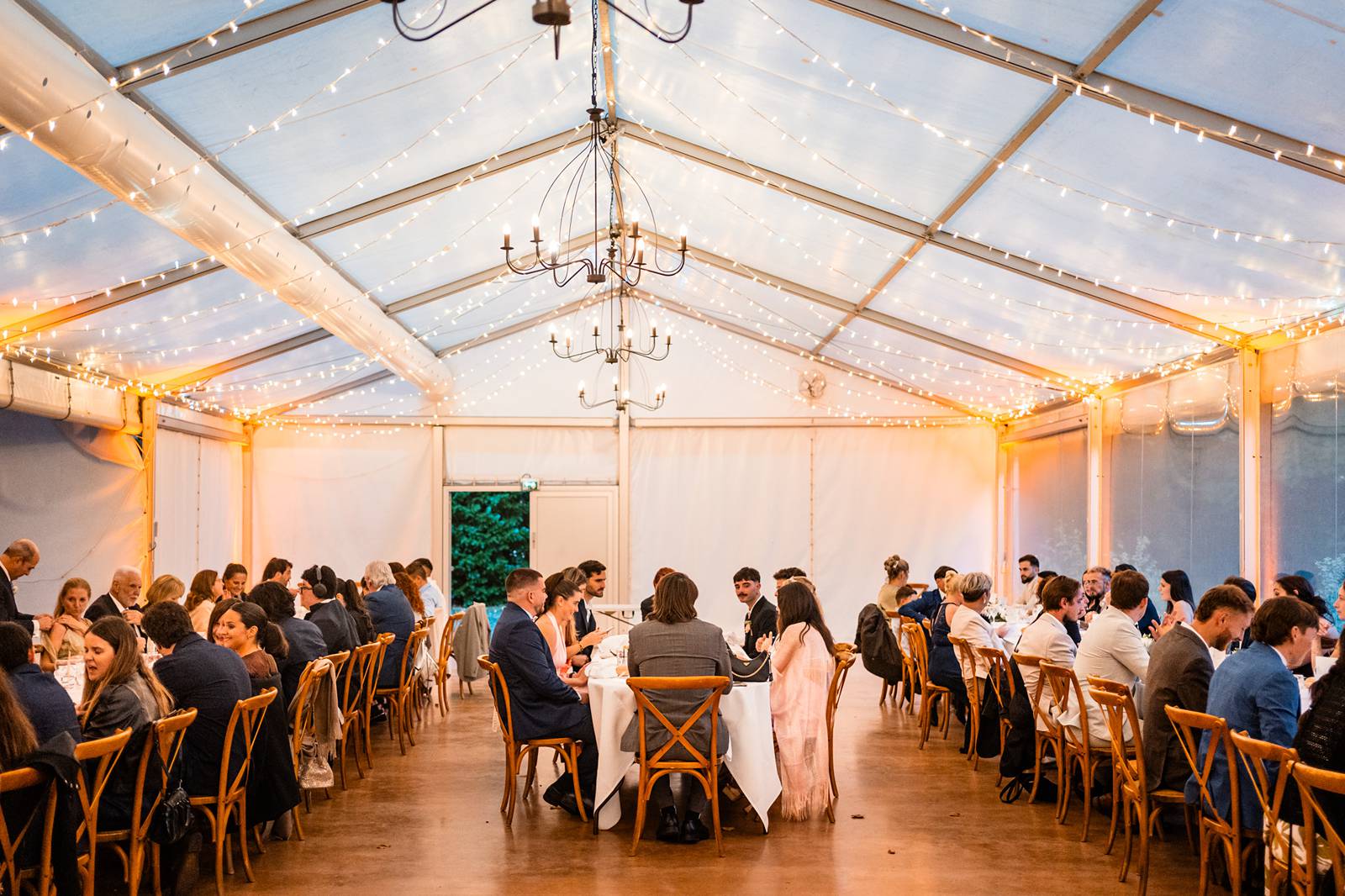 Décoration de table de mariage au Château de Bonnemare