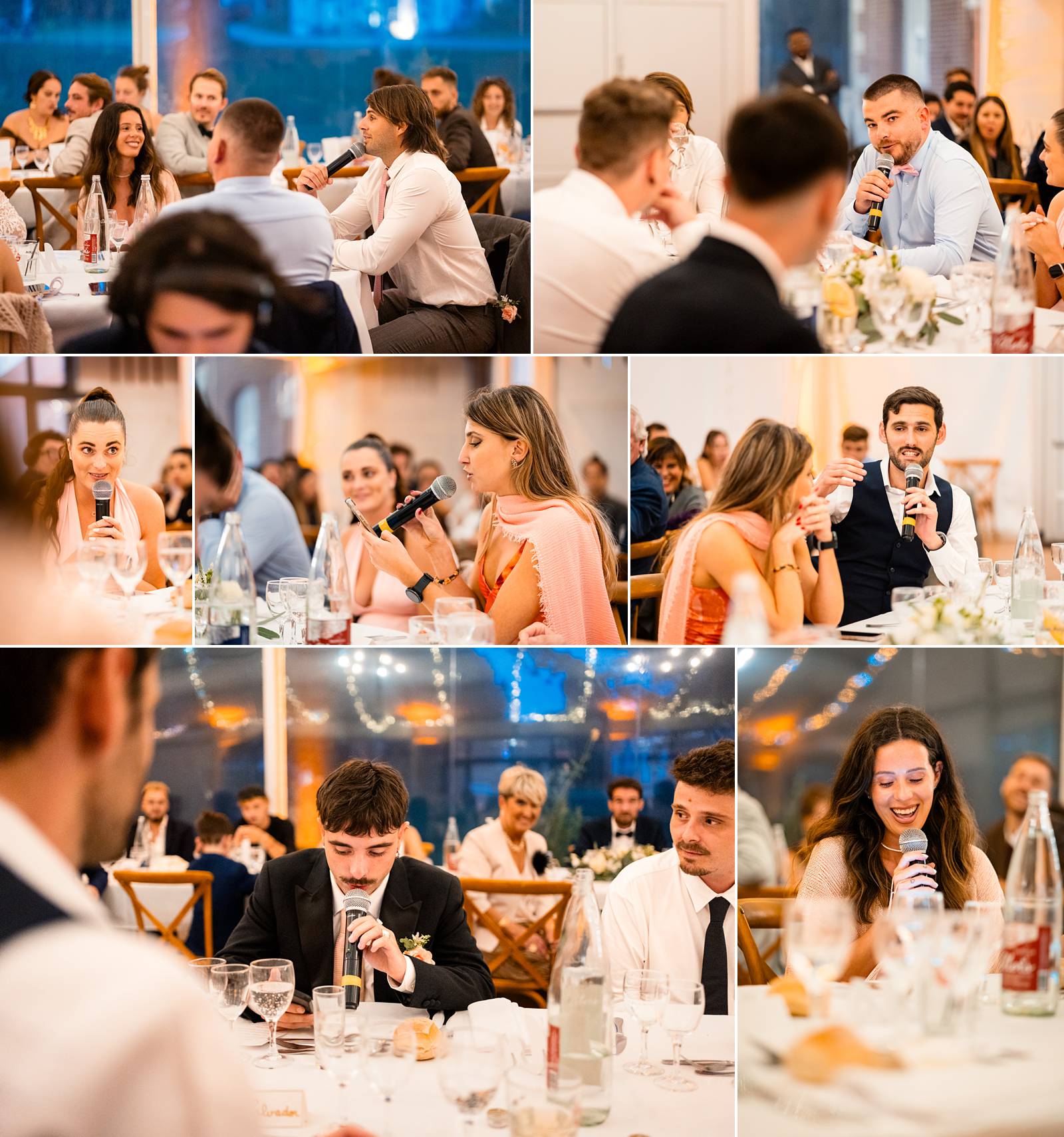 Discours émouvant d’un témoin pendant le dîner de mariage