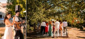 Musiciens du groupe Granny Smith animant le cocktail