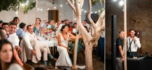 Témoignages émouvants pendant le repas