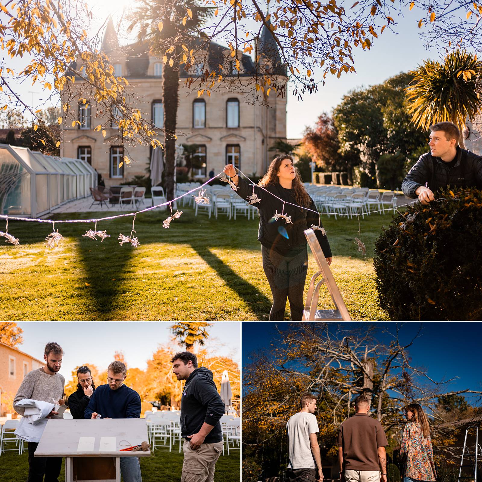 Préparatifs mariage au Château Pontet d'Eyrans