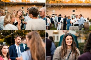 Vin d’honneur dans les jardins du château