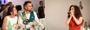 Chanson de la soeur de la mariée dans la salle de réception