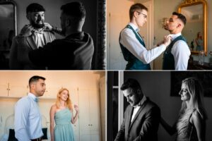 Préparatif du marié et de ses témoins au Château Pontet d'Eyrans