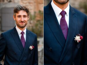 Photos de couple élégantes et originales au Prieuré Notre-Dame de Conil