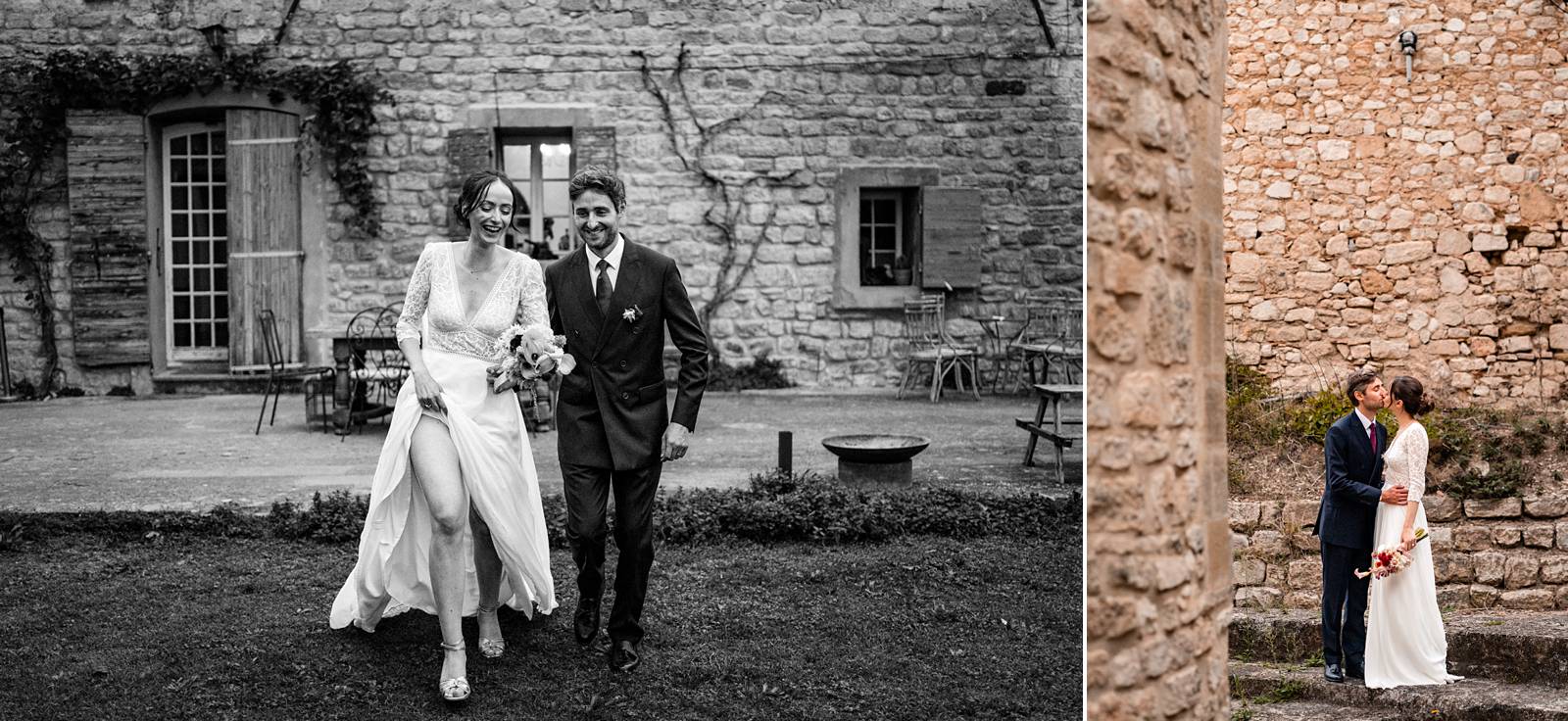 Photos de couple élégantes et originales au Prieuré Notre-Dame de Conil