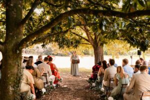 wedding ceremony at chateau de maumont - cérémonie de mariage au Château de Maumont