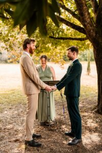 wedding ceremony at chateau de maumont - cérémonie de mariage au Château de Maumont