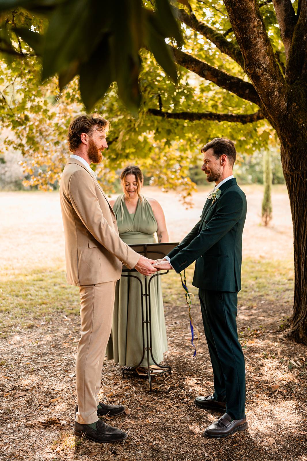 wedding ceremony at chateau de maumont - cérémonie de mariage au Château de Maumont