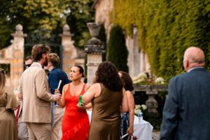 wedding cocktail at chateau de maumont - vin d'honneur mariage au Château de Maumont