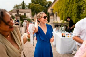 wedding cocktail at chateau de maumont - vin d'honneur mariage au Château de Maumont