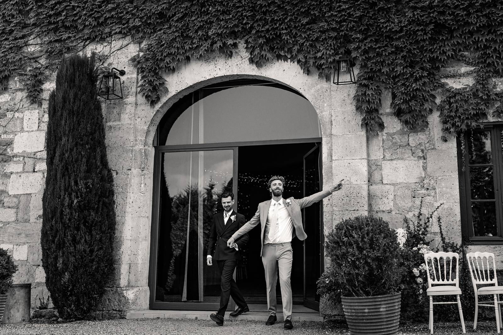wedding dinner at chateau de maumont - repas de mariage au Château de Maumont
