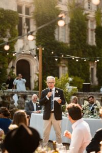 wedding speach at chateau de maumont - discours de mariage au Château de Maumont