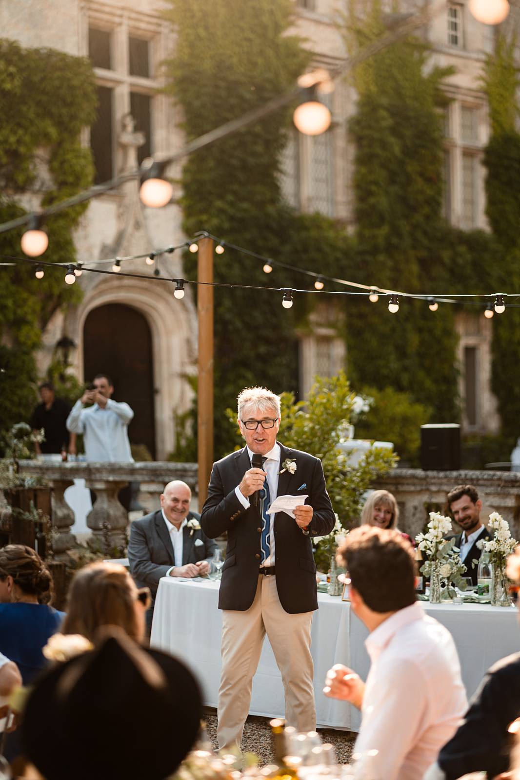 wedding speach at chateau de maumont - discours de mariage au Château de Maumont