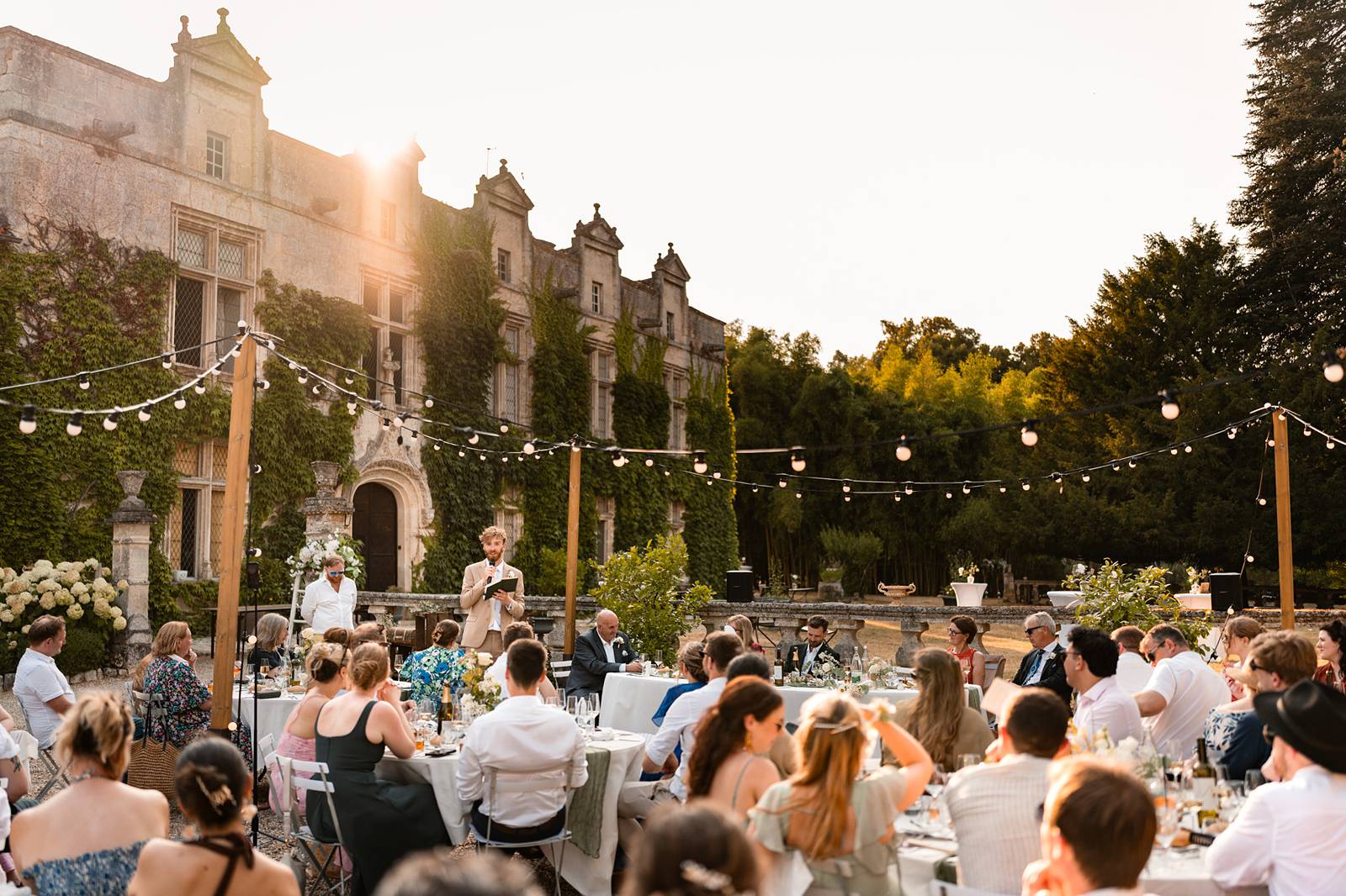 wedding speach at chateau de maumont - discours de mariage au Château de Maumont