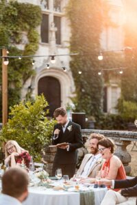wedding speach at chateau de maumont - discours de mariage au Château de Maumont