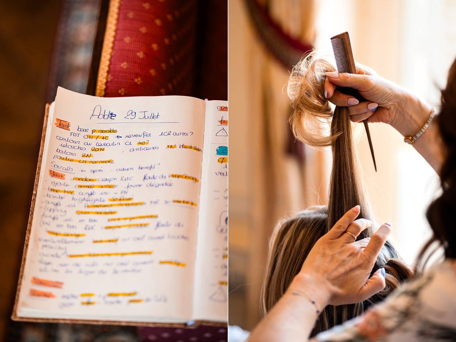 Jewish wedding details at Château de Bonnemare.