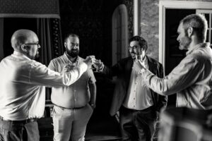 Jewish wedding preparation at Château de Bonnemare.