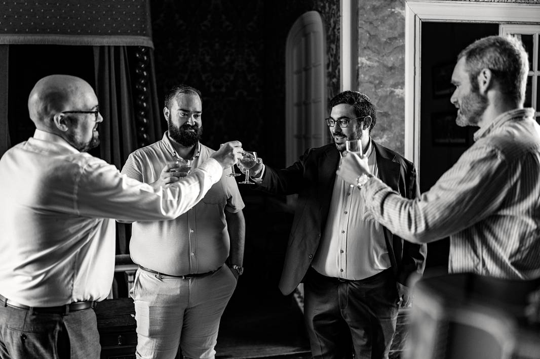 Jewish wedding preparation at Château de Bonnemare.