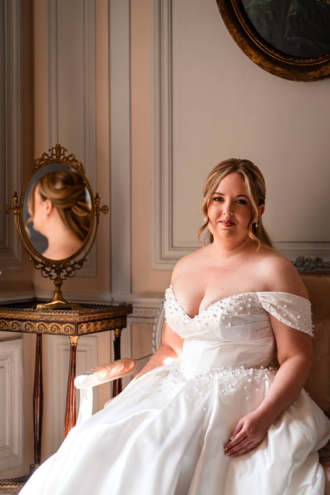 Jewish wedding preparation at Château de Bonnemare.