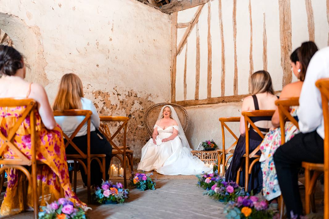 Jewish wedding tish at Château de Bonnemare.