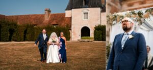 Jewish wedding Outdoor Chuppah Ceremony at Château de Bonnemare.