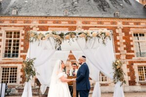 Jewish wedding Kiddushin at Château de Bonnemare.