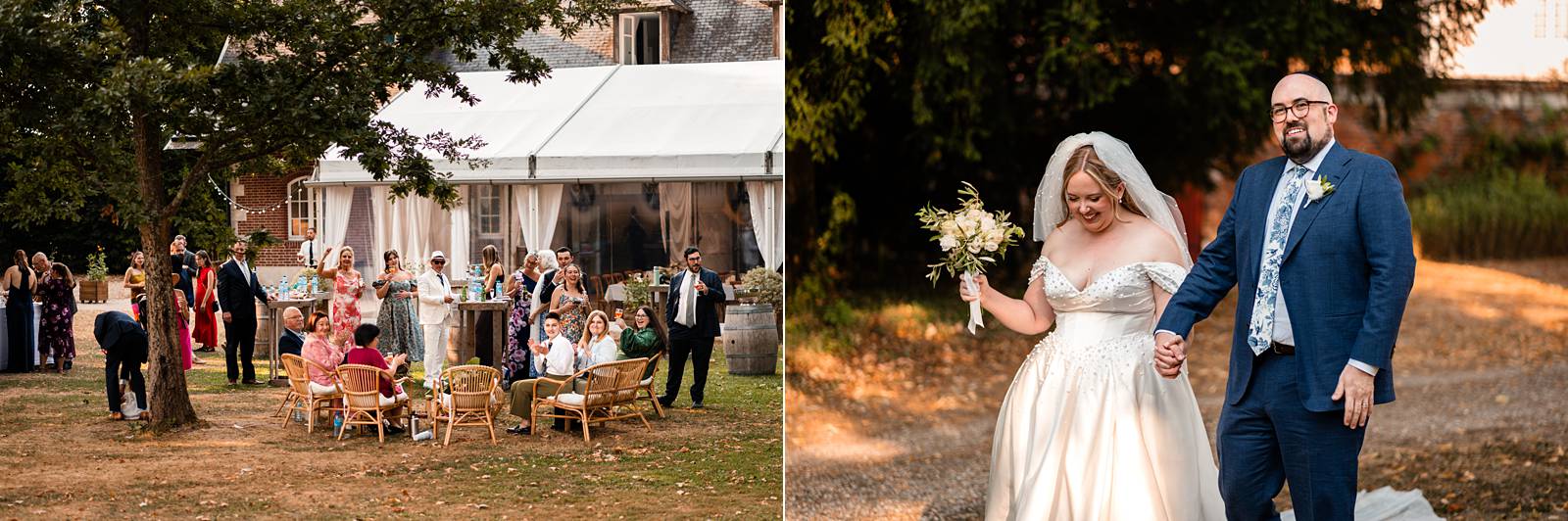 Jewish wedding cocktail at Château de Bonnemare.