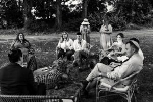 Jewish wedding cocktail at Château de Bonnemare.