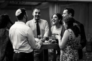 Jewish wedding cocktail at Château de Bonnemare.
