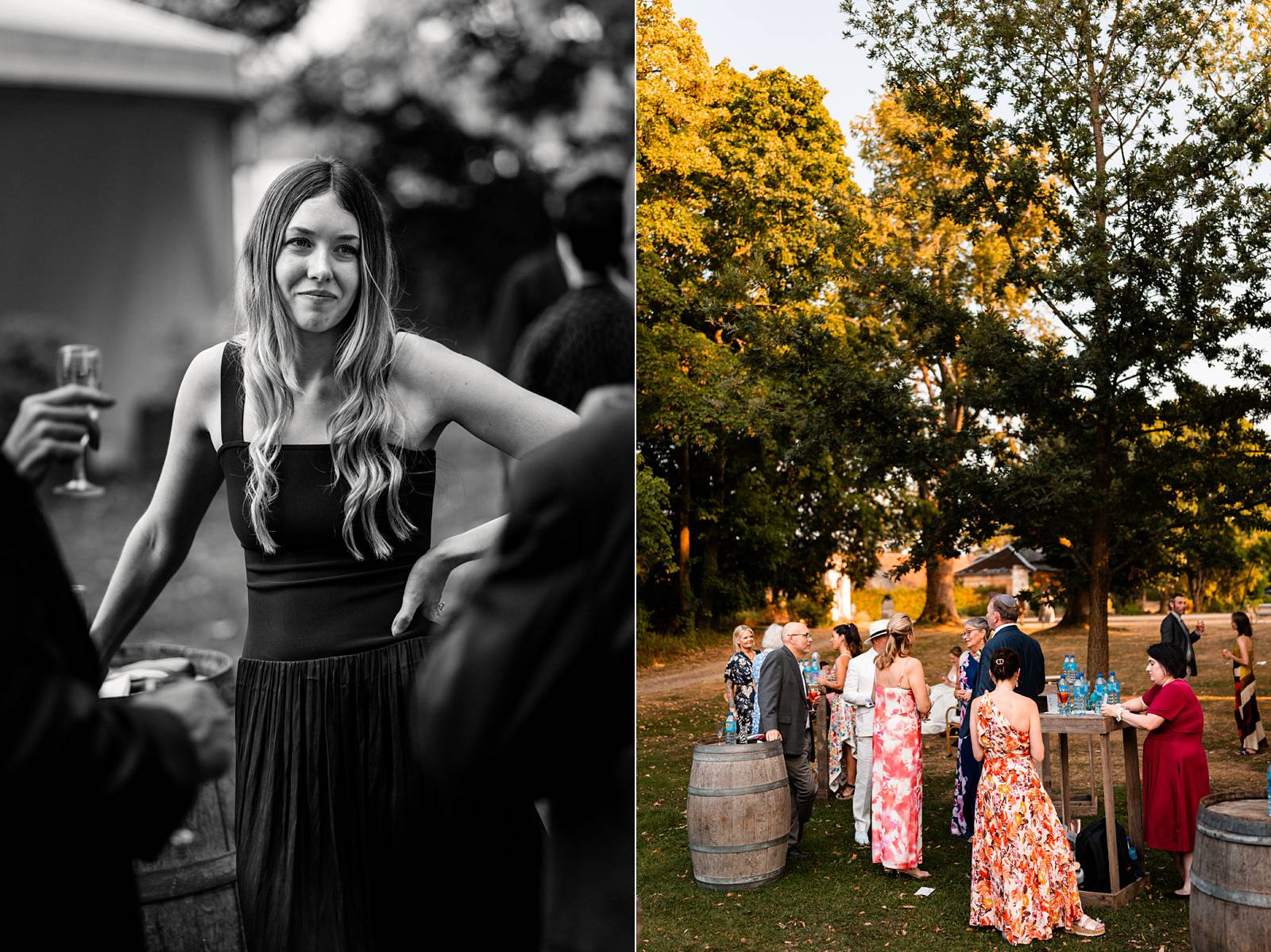 Jewish wedding cocktail at Château de Bonnemare.