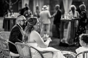 Jewish wedding cocktail at Château de Bonnemare.