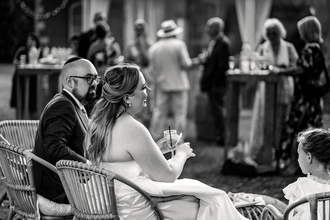 Jewish wedding cocktail at Château de Bonnemare.