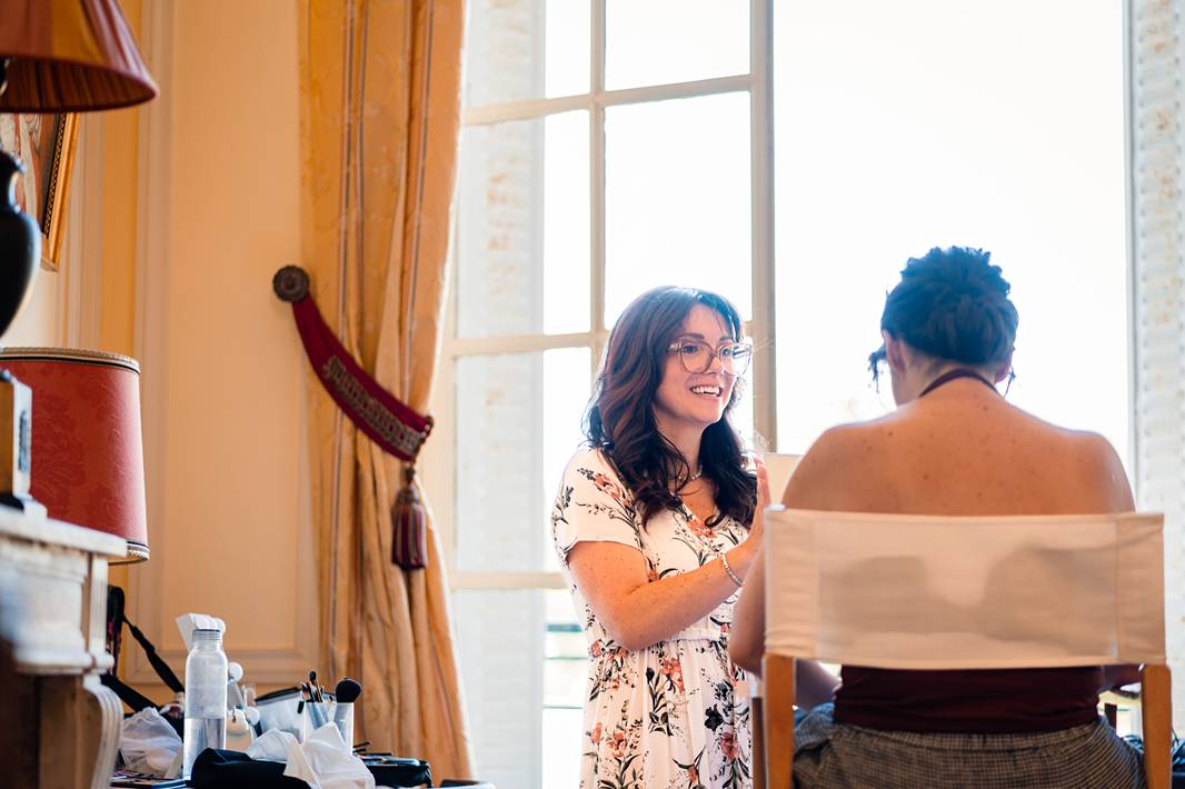 Jewish wedding preparation at Château de Bonnemare.