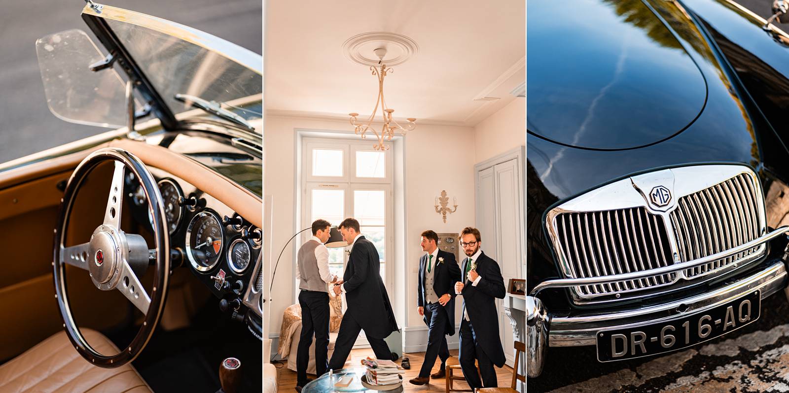 Mariage au Château de La Rochefoucauld - Préparatifs marié à Angoulême