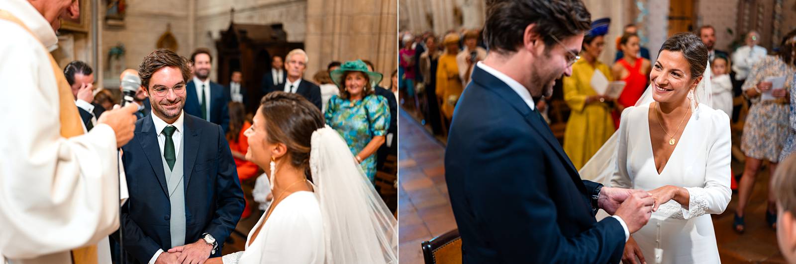 Mariage à l'église Saint-Pierre de Parempuyre en Gironde de Juliette et Vincent.