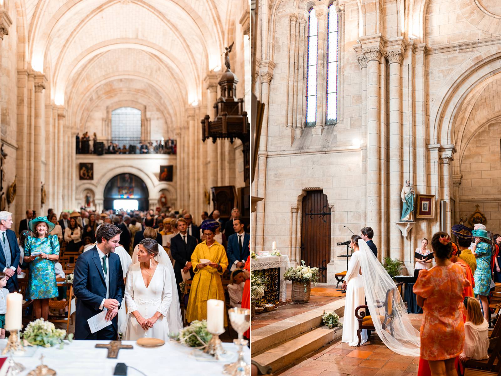 Mariage à l'église Saint-Pierre de Parempuyre en Gironde de Juliette et Vincent.