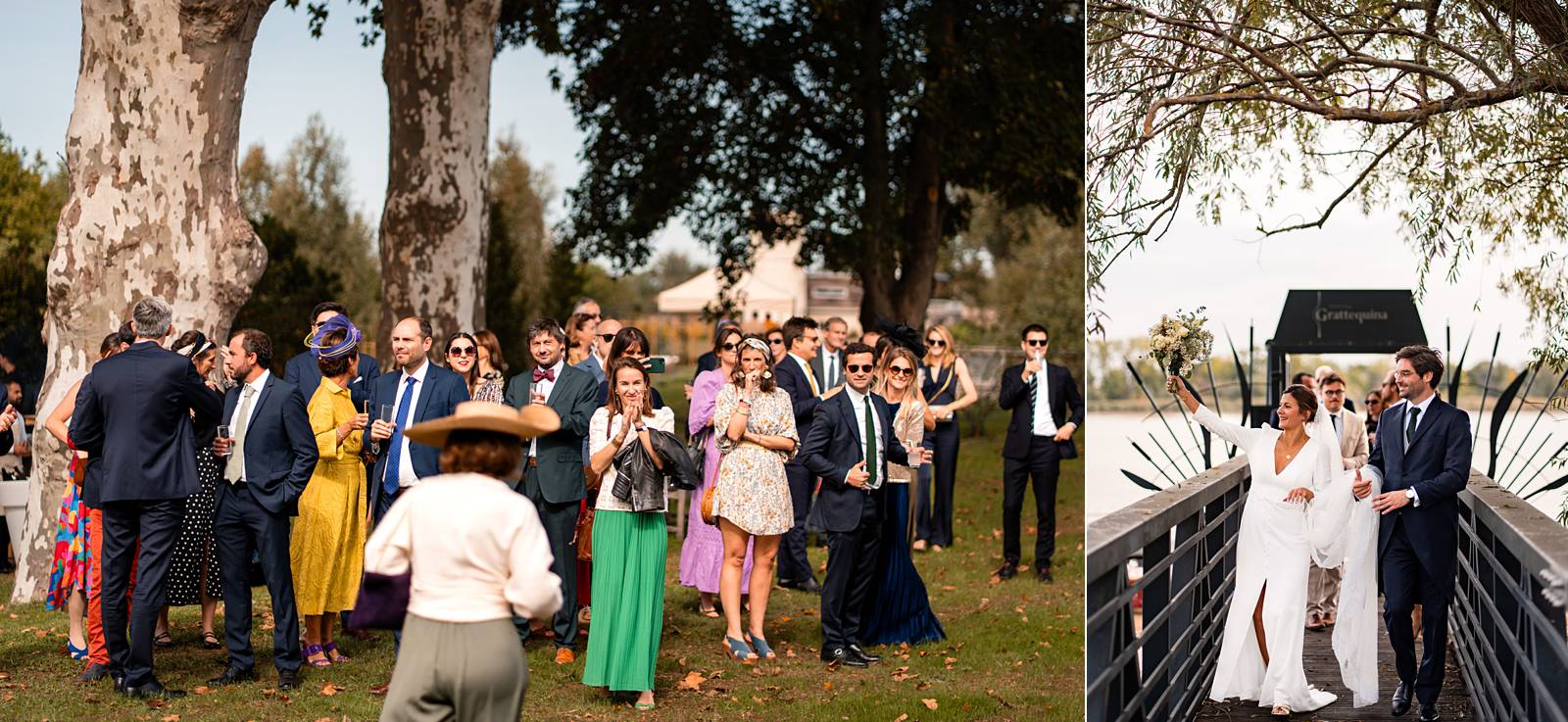 Vin d'honneur mariage au Château Grattequina en Gironde de Juliette et Vincent.