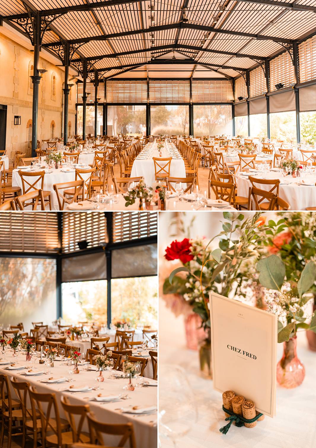 Repas de mariage au Château Grattequina en Gironde de Juliette et Vincent.
