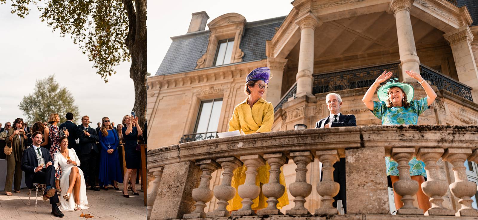 Vin d'honneur mariage au Château Grattequina en Gironde de Juliette et Vincent.